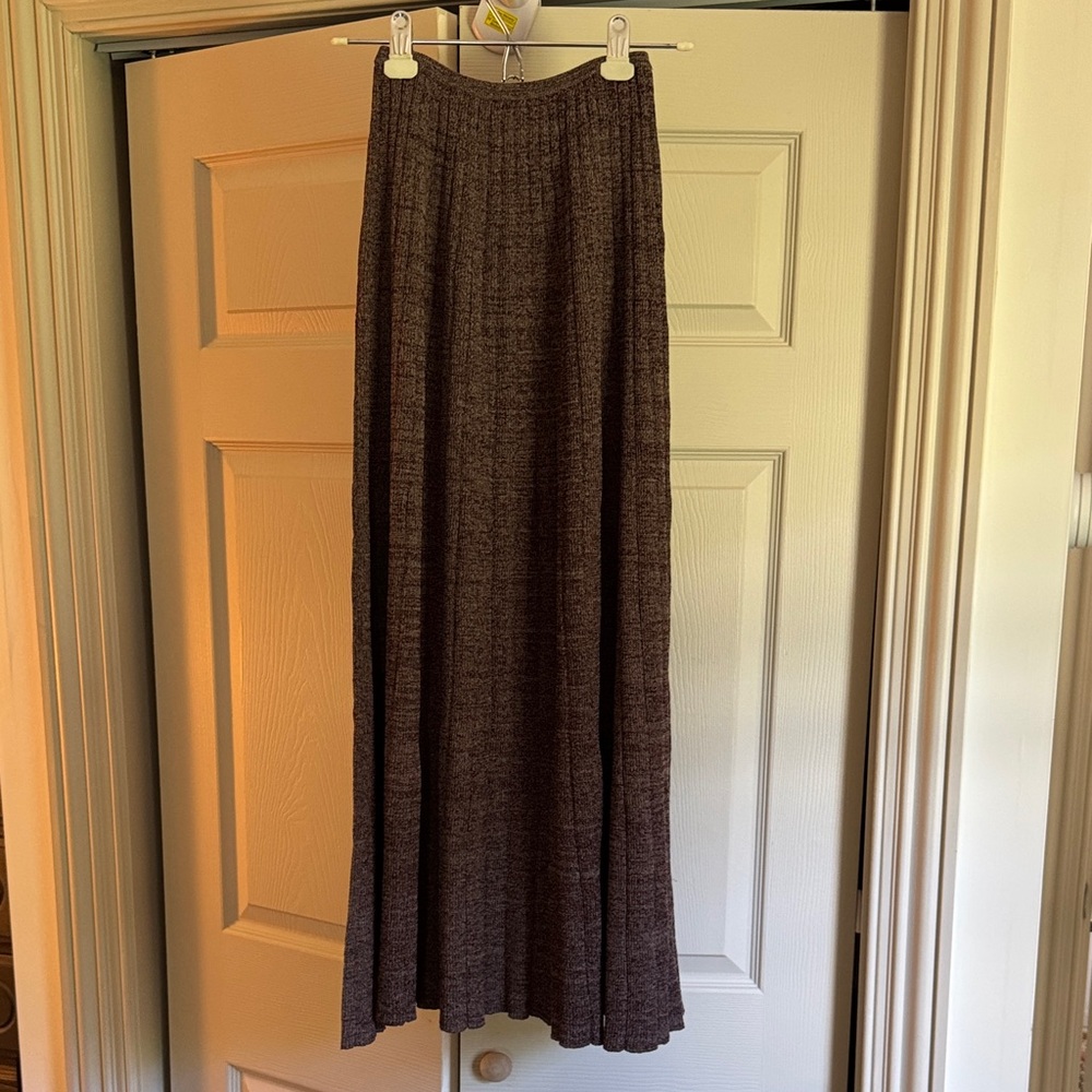 Tory Burch Dark Brown A-Line Skirt